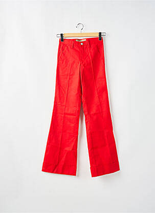 Pantalon flare taille normale taille normale rouge FREEMAN T.PORTER femme