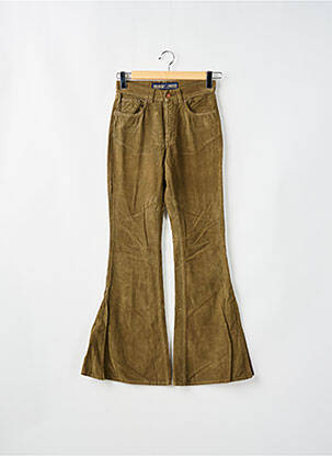 Pantalon flare tissage velours vert FREEMAN T.PORTER femme
