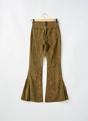 Pantalon flare tissage velours vert FREEMAN T.PORTER femme