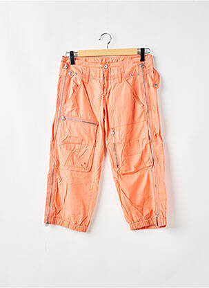 Pantacourt coupe droite orange FREEMAN T.PORTER femme