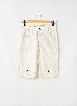 Bermuda tissage popeline taille normale beige FREEMAN T.PORTER femme