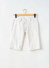 Bermuda slim taille basse blanc FREEMAN T.PORTER femme