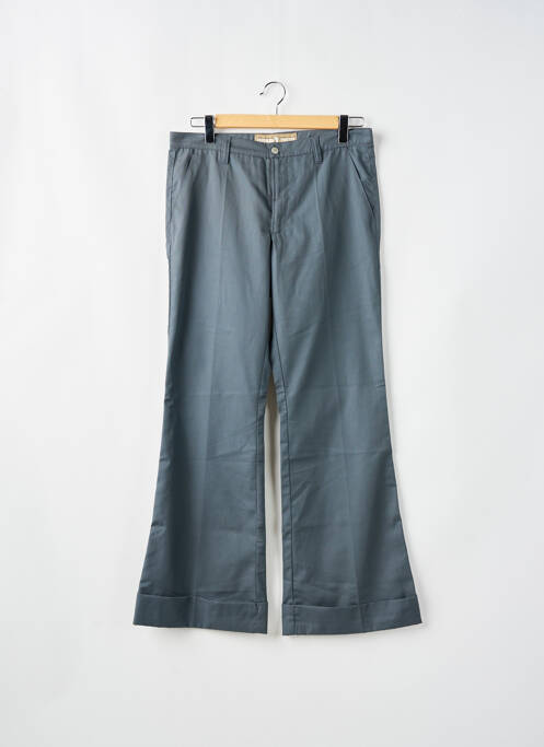 Pantalon flare fermeture zippée sous rabat boutonné gris FREEMAN T.PORTER homme