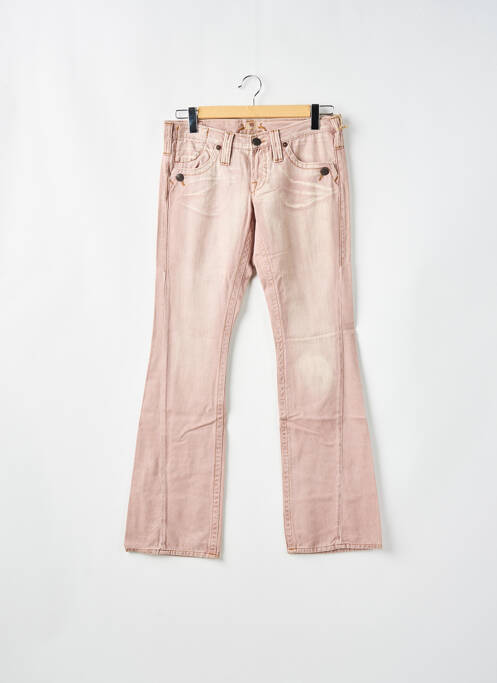 Pantalon droit rose FREEMAN T.PORTER pour femme