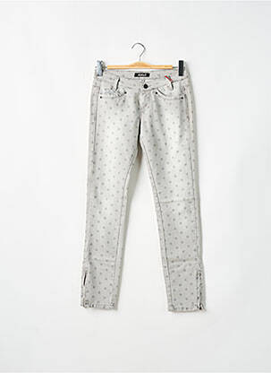 Jeans coupe slim tissage brut taille normale gris KILLAH femme