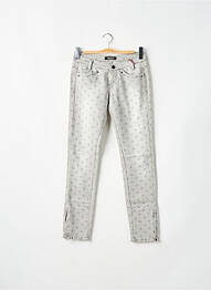 Jeans coupe slim tissage brut taille normale gris KILLAH femme