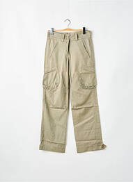 Pantalon cargo coupe droite taille normale vert LADY SOUL femme