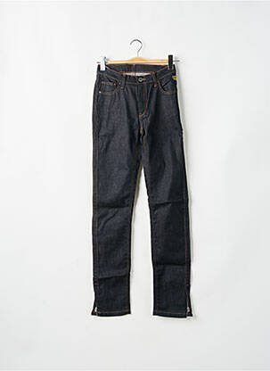 Jeans coupe droite fermeture zippée sous rabat boutonné taille normale noir DEEP SOUL homme
