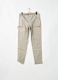 Pantalon slim tissage popeline taille normale gris LEON & HARPER femme
