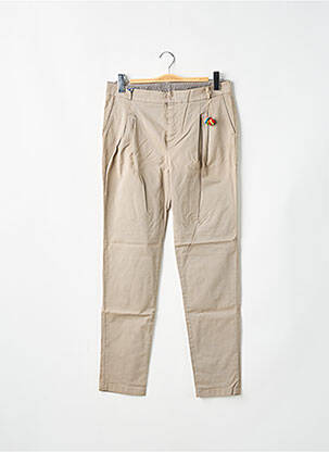 Pantalon chino tissage popeline taille normale gris LEON & HARPER femme