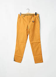 Pantalon chino broderie galons latéraux taille normale jaune LEON & HARPER femme