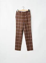 Pantalon chino marron LEON & HARPER pour femme seconde vue