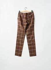 Pantalon chino marron LEON & HARPER pour femme seconde vue