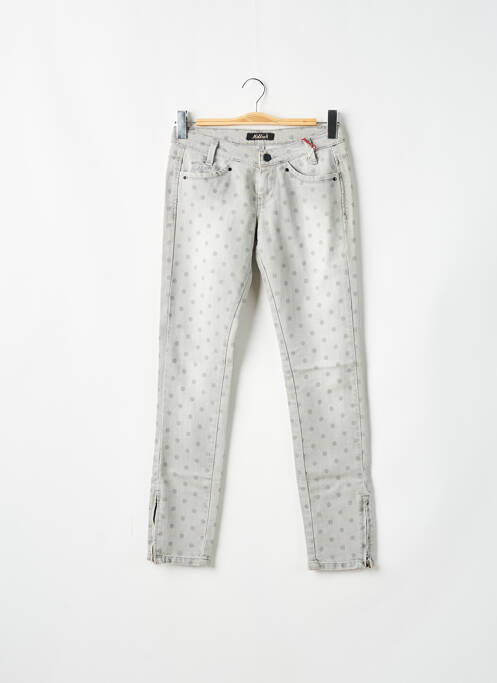 Jeans coupe slim tissage brut taille normale gris KILLAH femme