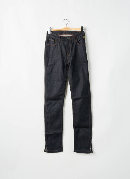 Jeans coupe droite tissage brut taille normale noir DEEP SOUL homme