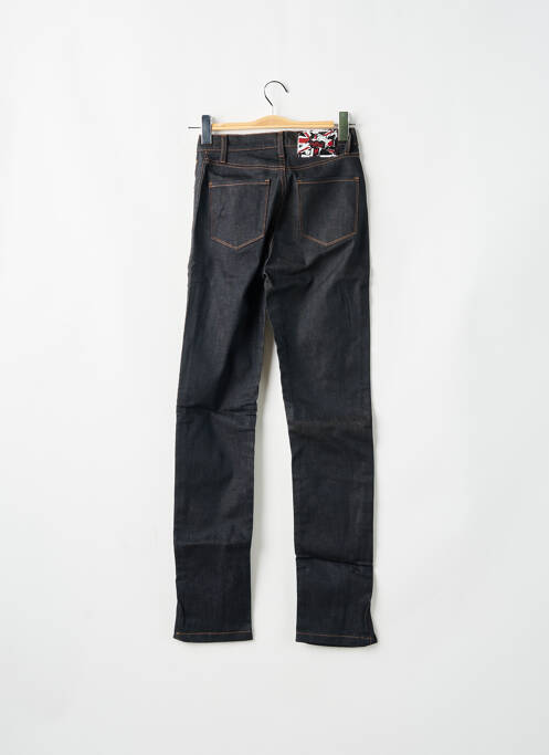Jeans coupe droite tissage brut taille normale noir DEEP SOUL homme