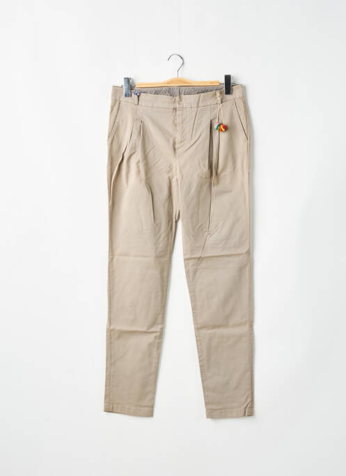 Pantalon chino gris LEON & HARPER pour femme