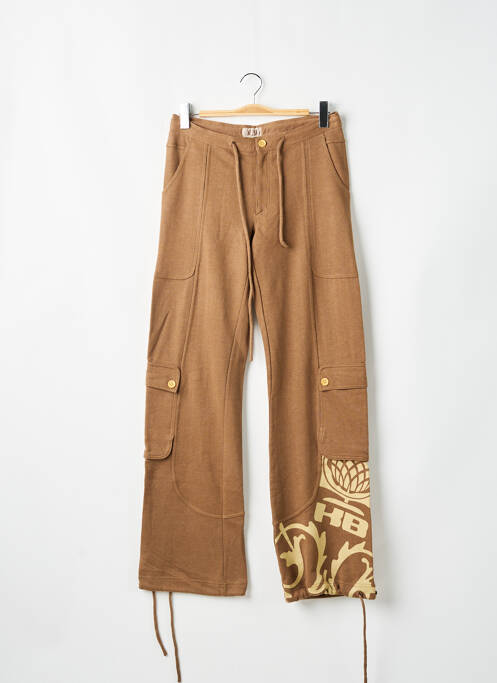 Pantalon droit marron KANA BEACH pour homme