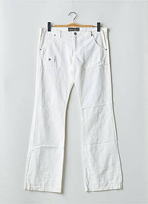 Pantalon droit tissage popeline taille normale blanc RWD femme