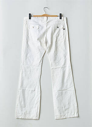 Pantalon droit tissage popeline taille normale blanc RWD femme