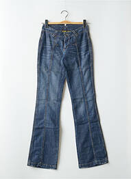 Jeans bootcut stretch taille basse bleu RWD femme