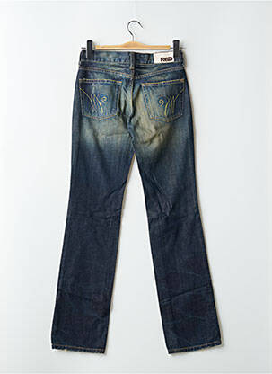 Jeans coupe slim effet usé délavé taille normale bleu RWD femme