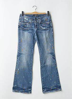 Jeans bootcut stretch taille basse bleu RWD femme
