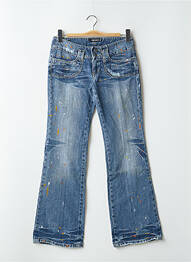 Jeans bootcut stretch taille basse bleu RWD femme
