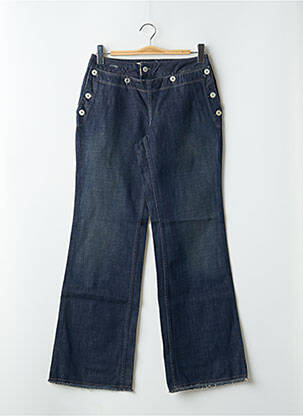 Jeans coupe large stretch taille normale bleu SCHOOL RAG femme
