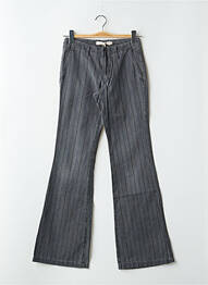 Jeans bootcut stretch taille basse gris SCHOOL RAG femme