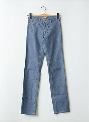 Jeans coupe slim poches taille haute bleu SCHOOL RAG femme