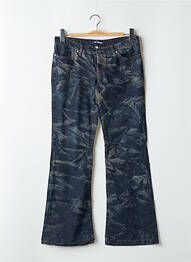 Jeans bootcut stretch taille basse bleu SCHOOL RAG femme