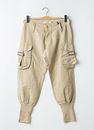 Pantalon cargo taille basse taille basse beige SCHOOL RAG femme