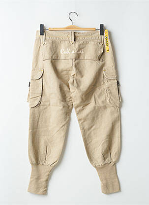 Pantalon cargo taille basse taille basse beige SCHOOL RAG femme