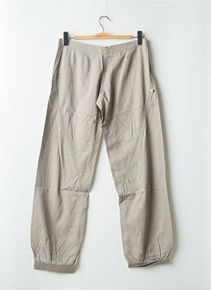 Pantalon 7/8 tissage popeline taille basse gris SESSUN femme