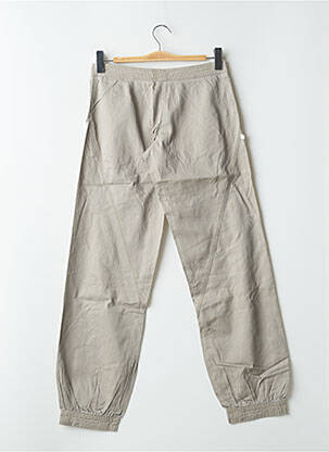 Pantalon 7/8 tissage popeline taille basse gris SESSUN femme