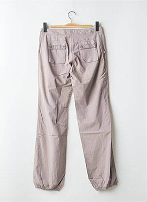 Pantalon 7/8 tissage popeline taille basse beige SESSUN femme