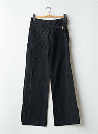 Pantalon large poches taille normale noir 2 TWO femme