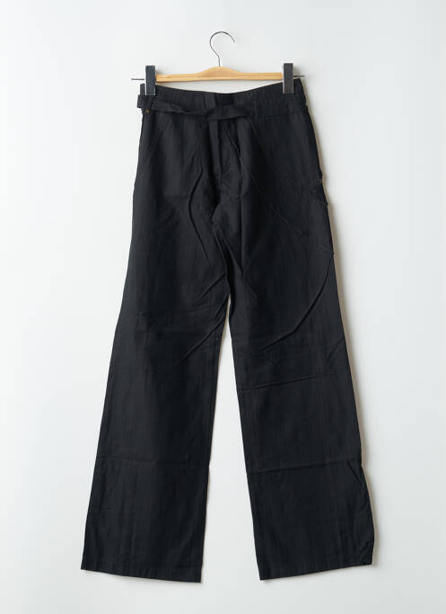 Pantalon large poches taille normale noir 2 TWO femme