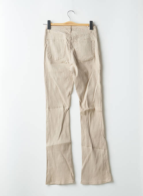 Pantalon flare beige SCHOOL RAG pour femme