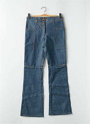 Jeans coupe droite poches bleu TEDDY SMITH femme