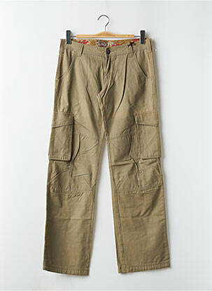 Pantalon cargo coupe droite vert TEDDY SMITH femme