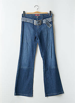 Jean coupe flare stretch taille normale bleu TEDDY SMITH femme