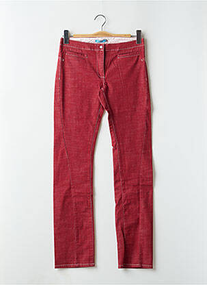 Jeans coupe slim poches rouge TEDDY SMITH femme