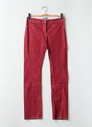 Jeans coupe slim poches rouge TEDDY SMITH femme