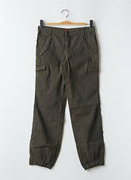 Pantalon cargo poches taille normale vert TEDDY SMITH femme