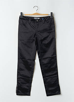 Pantalon 7/8 fermeture zippée sous rabat boutonné noir TEDDY SMITH femme