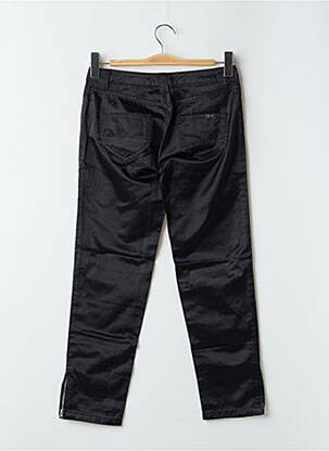 Pantalon 7/8 fermeture zippée sous rabat boutonné noir TEDDY SMITH femme