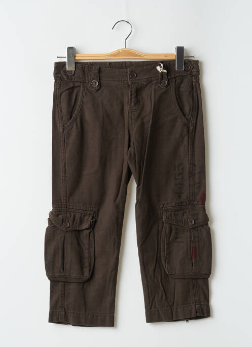 Pantacourt tissage popeline taille normale marron TEDDY SMITH homme