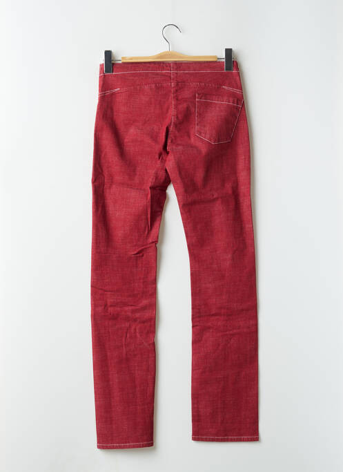 Jeans coupe slim rouge TEDDY SMITH pour femme